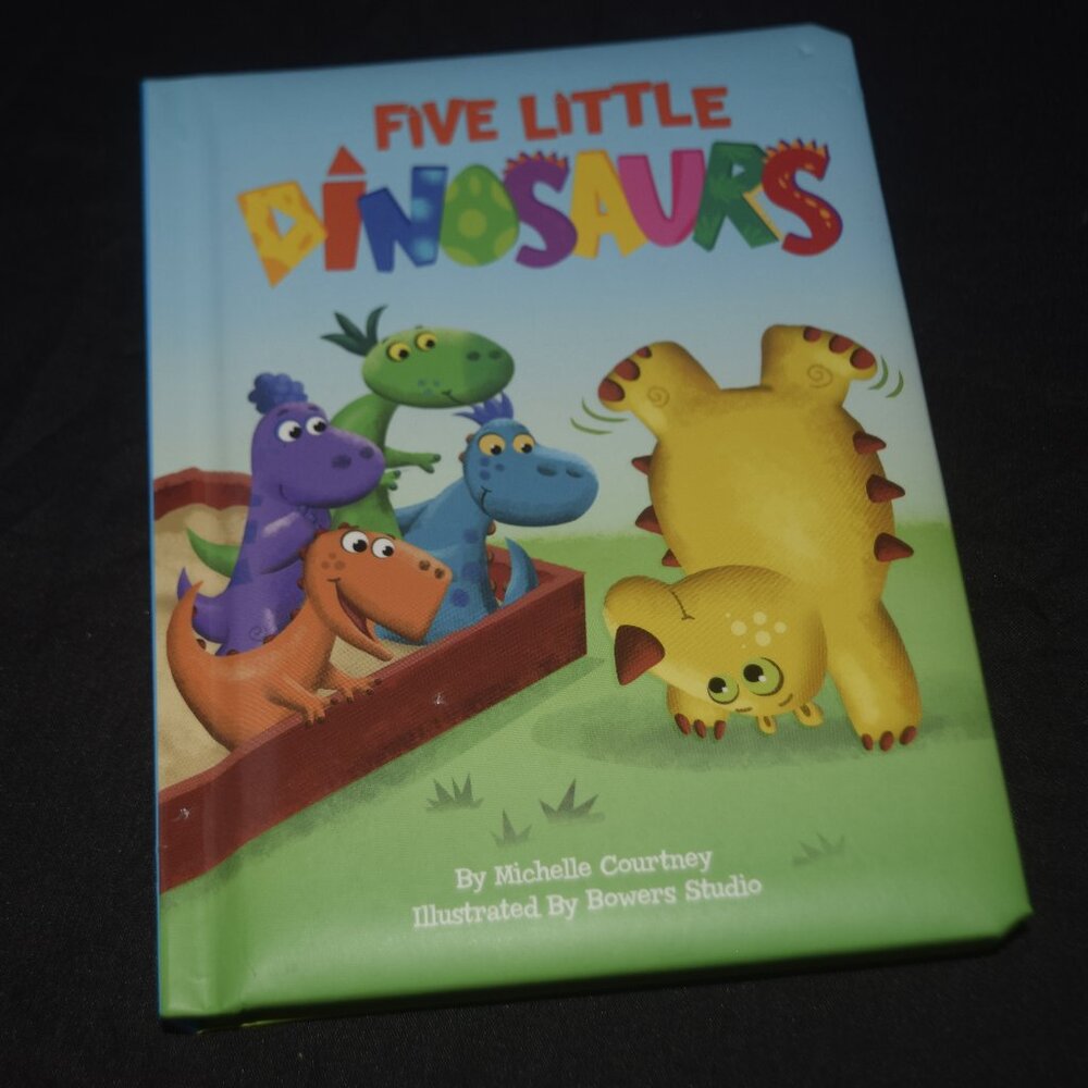 Five Little Dinosaurs Children's Padded Board Book - Michelle Courtney